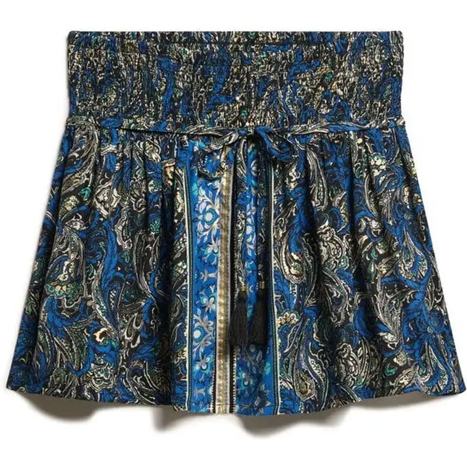 Superdry - St. Tropez-minirok met paisleyprint - Dames - Rokken