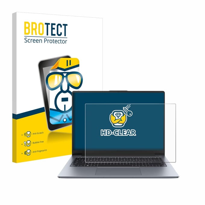 BROTECT - Screenprotector voor Huawei MateBook D 14 2024 - Folie Beschermfolie transparant