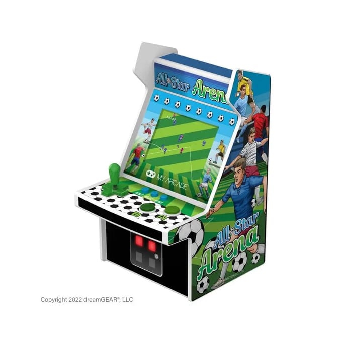 My Arcade MICRO PLAYER 6.75" ALL-STAR ARENA COLLECTIBLE RETRO (307 GAMES IN 1) WHITE