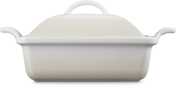 Le Creuset - Ovenschaal - Vierkant - Met Deksel - 23x23 Cm / 2,4 Liter - Meringue