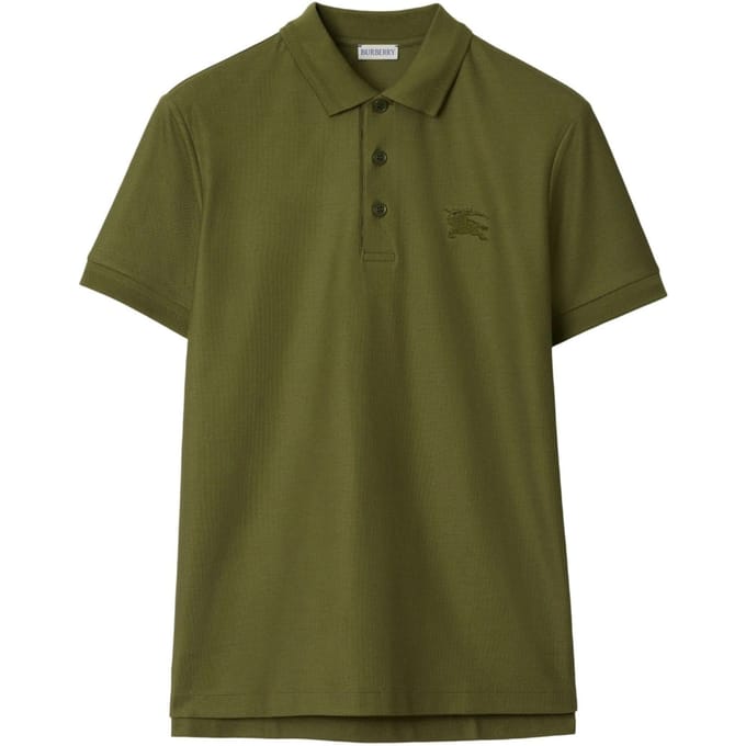 Burberry Eddie Ekd Olijfgroene Poloshirt