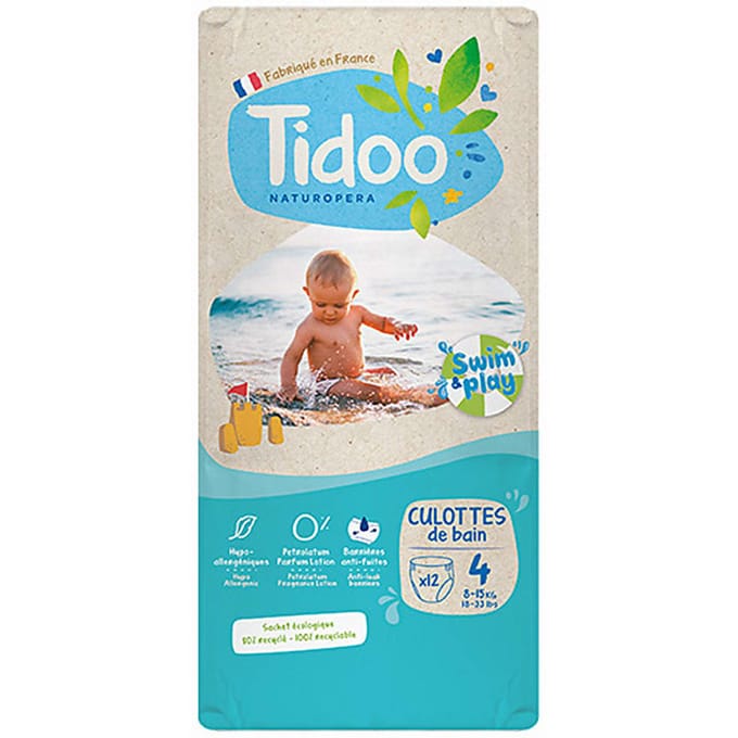 Tidoo Zwemluier Maat 4 8-15 kg 12 stuks