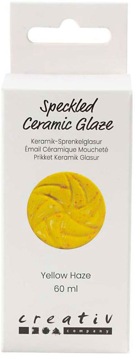 Creativ Company - Speckled Ceramic Glaze 999-1060 C Opaque Yellow Haze - 60ml