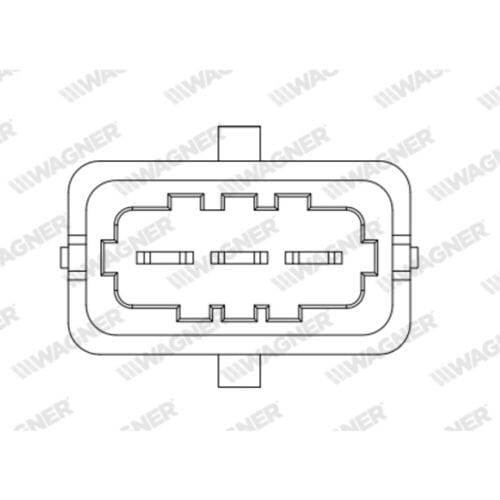 Sensor, smoorkleppenverstelling WAGNER THR00025