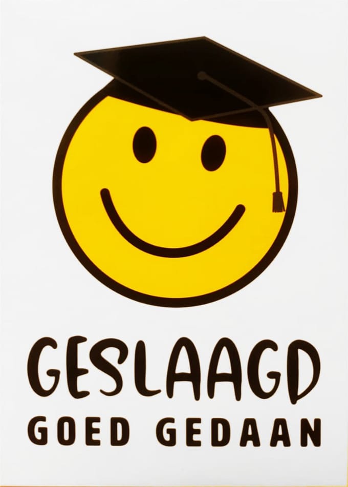 Kaart - Geslaagd Goed Gedaan - Met Envelop - Per Stuk