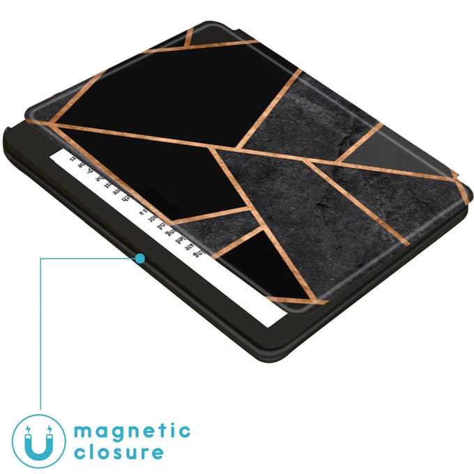 imoshion Design Slim Hard Case Bookcase voor de Amazon Kindle (2024) / Amazon Kindle (2022) 11th gen - Black Graphic