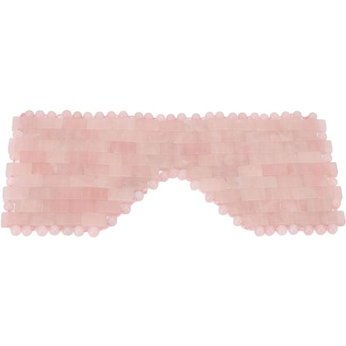 Roze Stenen Oogmasker Comfortabel SPA Koelend Polijstend Oogmasker voor Thuis en SPA Centra white