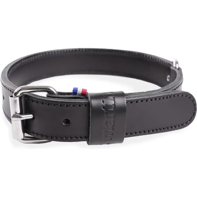 Dubbele lederen halsband Martin Sellier 35/75