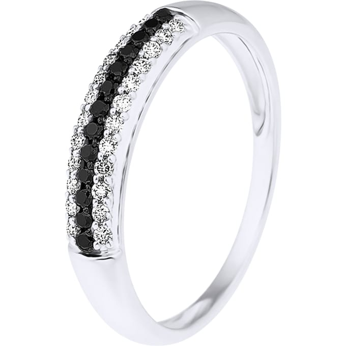 Alliance Black en White Diamonds 0.260 Cts White Gold