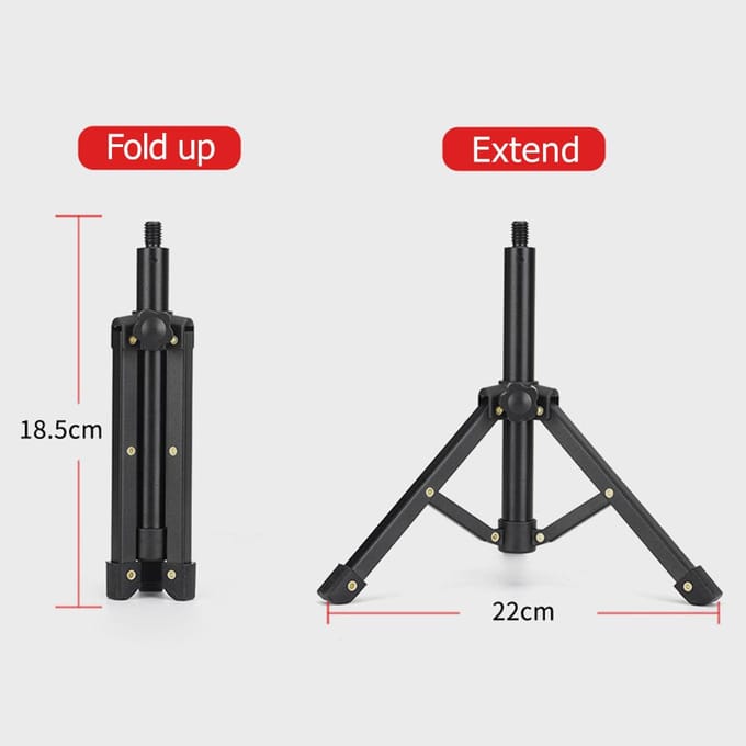 Tafelmicrofoonstatiefstandaard Desktopmicrofoonstandaard Metalen microfoonstatief met microfoonhouder voor streaming-opname zwart