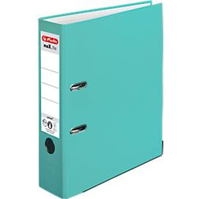 herlitz ordner maX.file protect, A4, rugbreedte 80 mm, turquoise