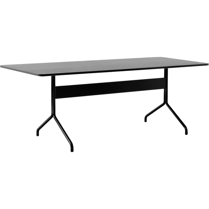 &Tradition Pavilion Eettafel AV18, AV19 & AV24 - zwart - verchroomd - 200 x 90 cm