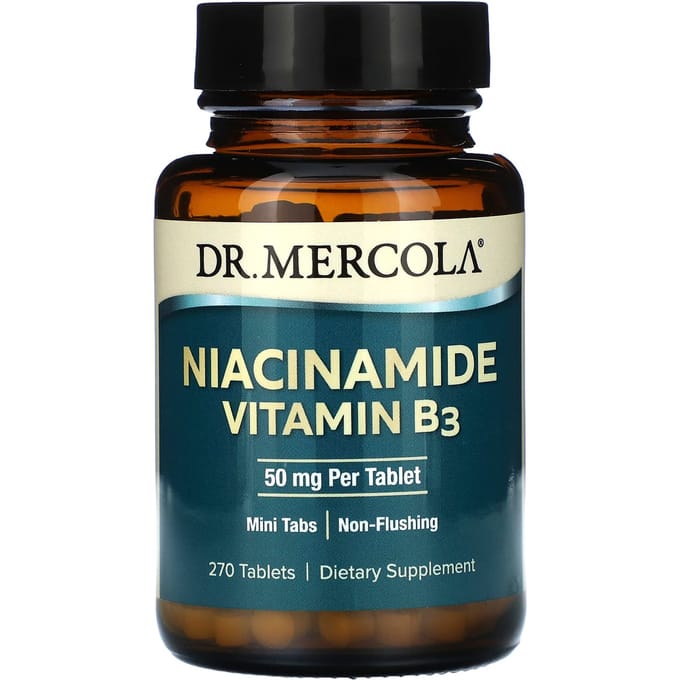 Dr. Mercola, Niacinamide Vitamine B3, 50mg, 270 tabletten