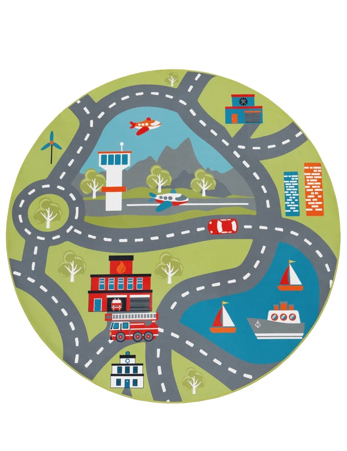 Kindertapijt Bini groen 200 cm rond