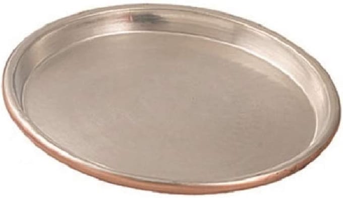 Ronde Bakvorm Koper Vertind 30 cm – Professionele Taartvorm met Rand