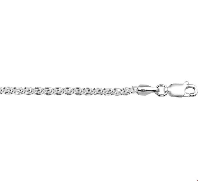 Zilveren Collier vossestaart 2 1016117 45 cm