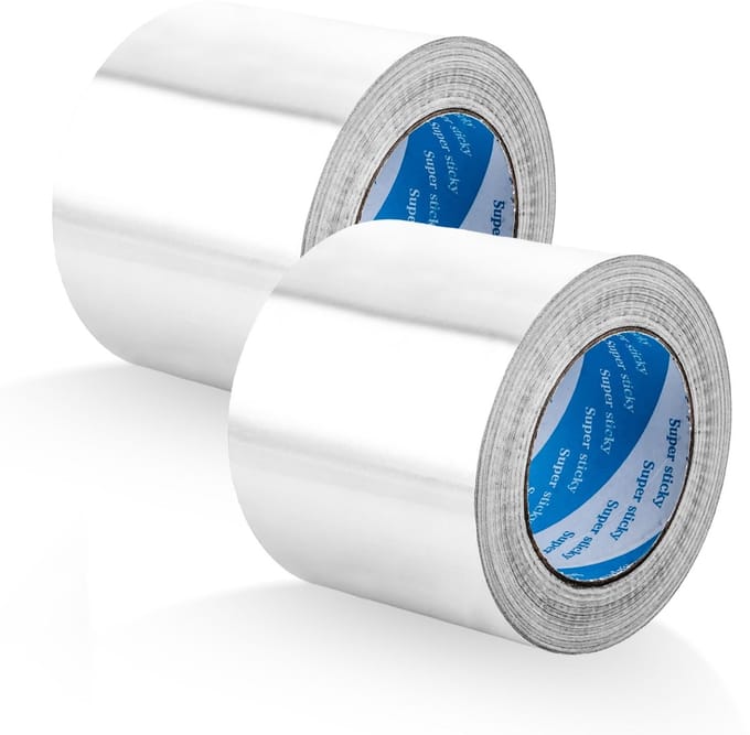 Cosensi - Aluminium Tape 100mm x 50m - 2 Stuks, Hittebestendig en Zelfklevend