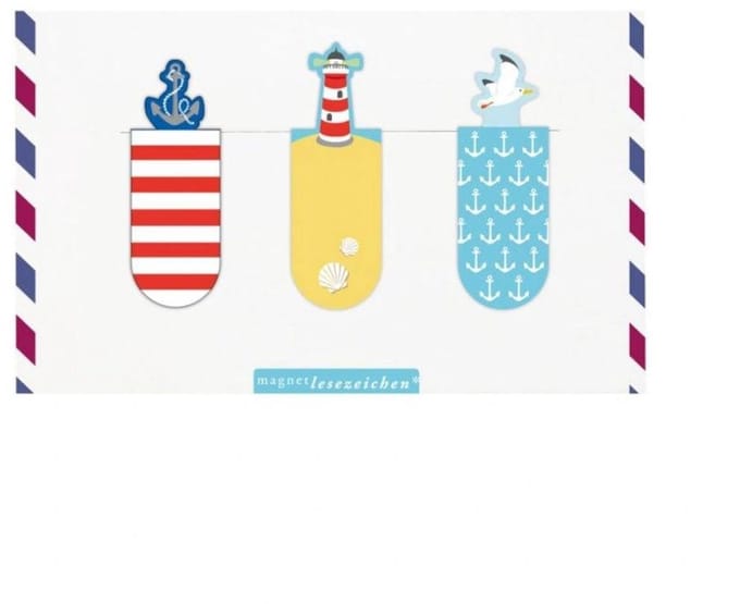 Moses Magnetische Boekenleggers Zee 6 Cm 3 Stuks