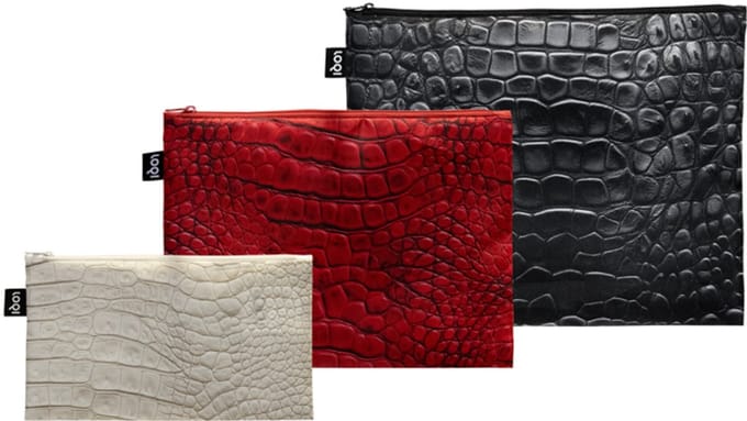 LOQI Zip Pockets - Crocodile