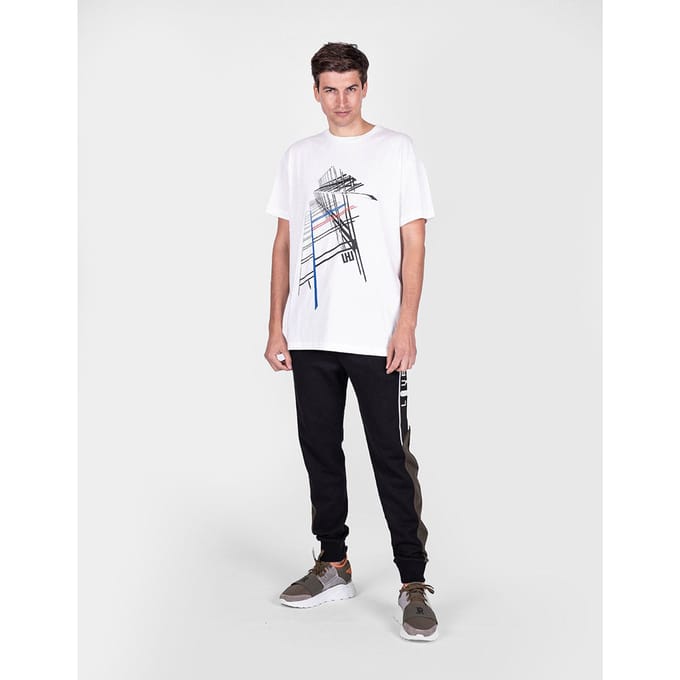 Les Hommes T-shirt City Mannen Wit