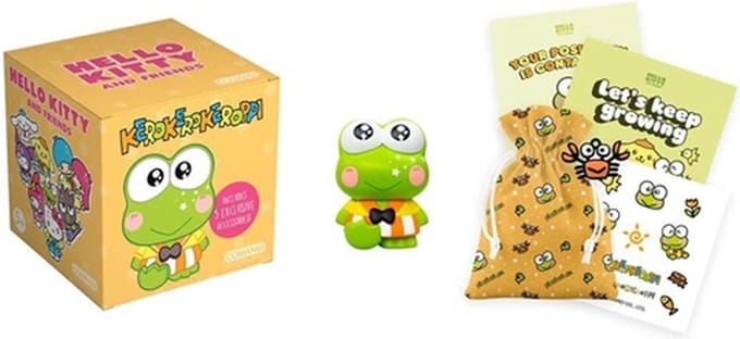 Hello Kitty - Giftdoosje - met figuurtje Keroppi en merchandise