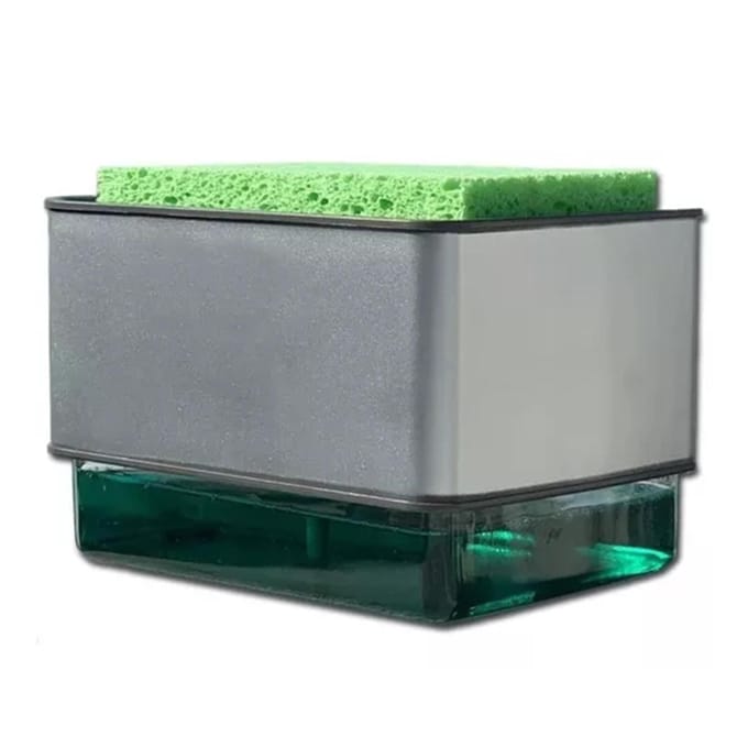 Afwasmiddel Dispenser ABS PS 300ML Druktype Automatische Vloeistofuitlaatdoos voor Doek Afwas gray
