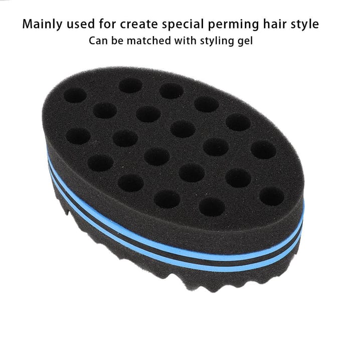 Professionele Kapsalon Haar Krullen Spons Permanenten Styling Spons KappersgereedschapSpons black