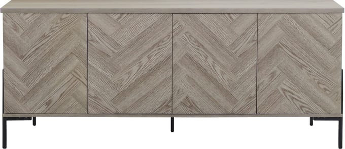 Charlene-Dressoir - 4-deuren - Natuur Visgraat