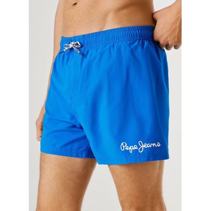 Pepe Jeans Solid Zwembroek Blauw S Man