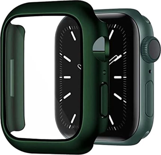 Arara screenprotector Apple watch case 7 serie Donkergroen - watch case 45 mm