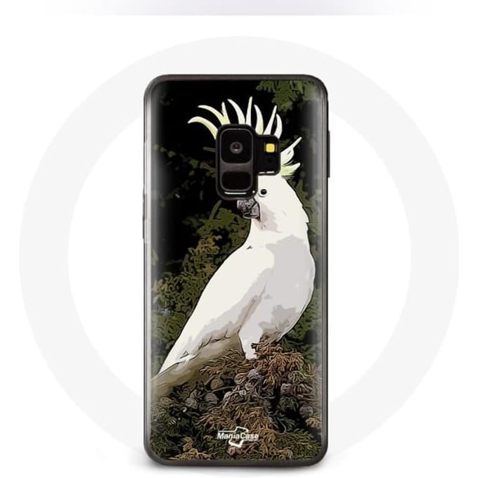 Case voor Samsung Galaxy S9 Kaketoes Witte Papegaaien in de Boom