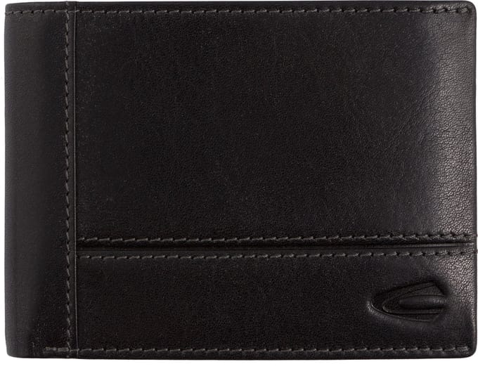 camel active Leren Portemonnee Tokyo Jeans Wallet Black Zwart
