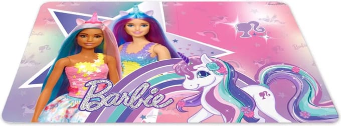 Placemat Barbie Unicorn Plastic - 43x28 cm