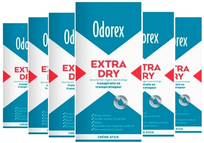 Odorex Extra Dry Cream Stick - 6 Stuks