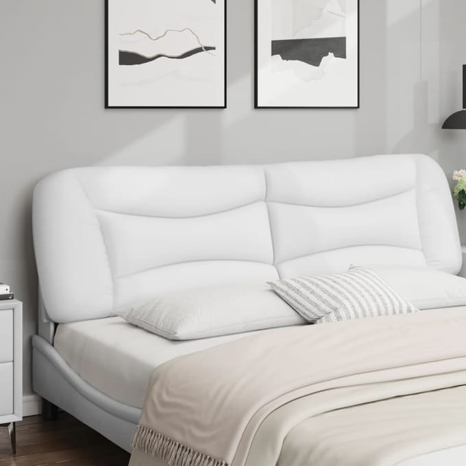vidaXL - Hoofdbordkussen - "Hvar" - 180 - cm - kunstleer - wit