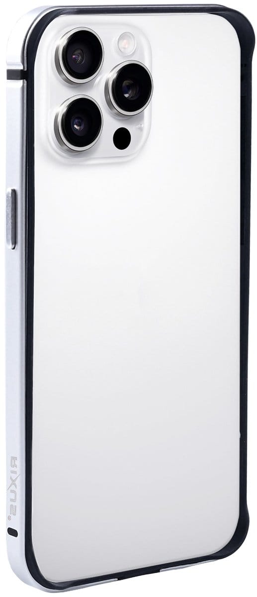 Rixus Crash Guard Case For Apple iPhone 15 Pro Max White Titanium