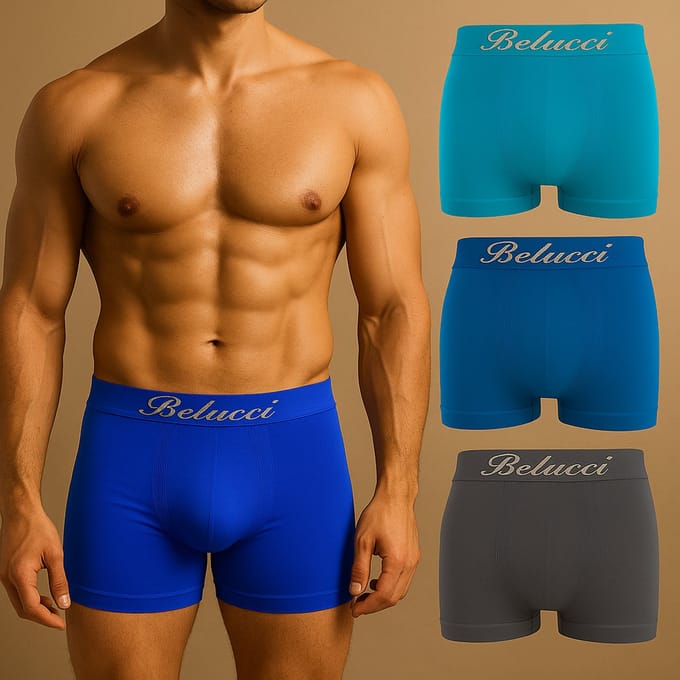 Belucci Microfiber Heren Boxershort Blue Edition - 8-pack - Maat XL/XXL