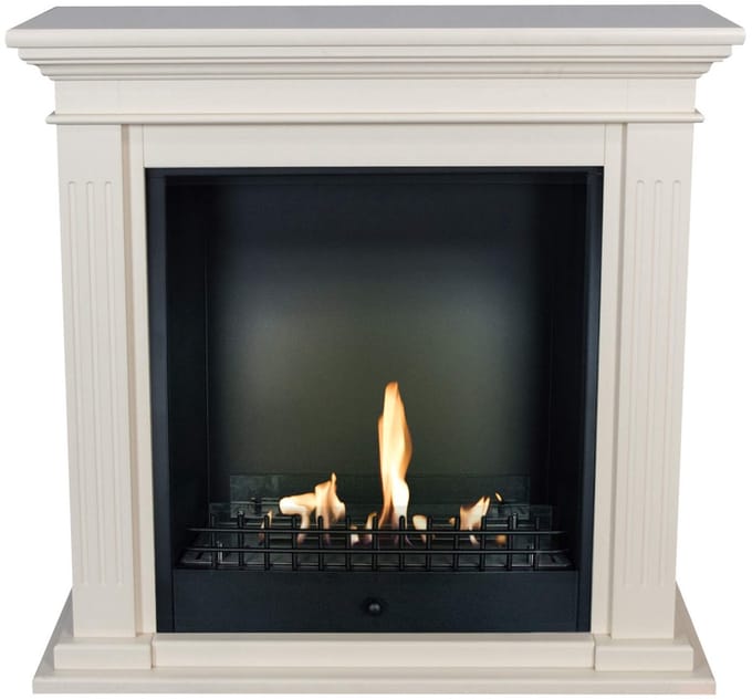 Xaralyn Bio-ethanol haard - Cadiz BCL-MDW - Witte MDF Haardombouw - 3 KW Verwarming