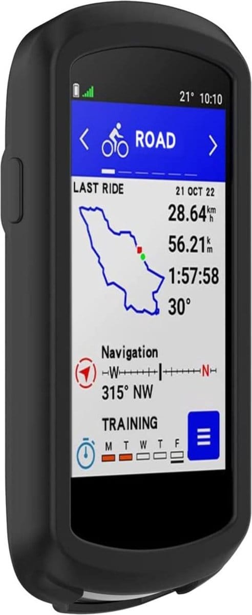 Hoesje voor Garmin Edge 1040 - backcover Shockproof siliconen Swart