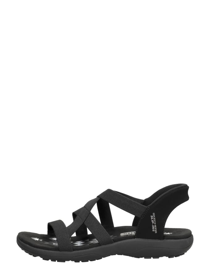 Skechers REGGAE SLIM - STRETCH FLEX Dames Sandalen - Zwart