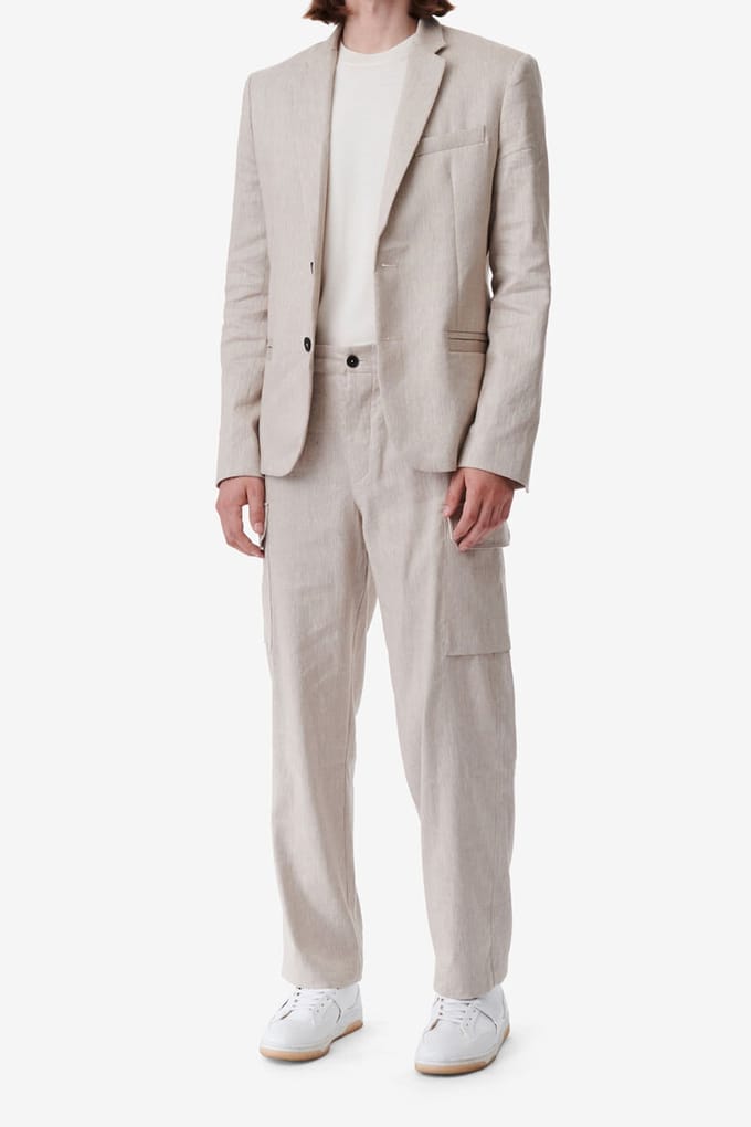 IRO Paris Mercury Jacket Beige Taglia: 52 | Blazers Outlet | Uomo | Marrone