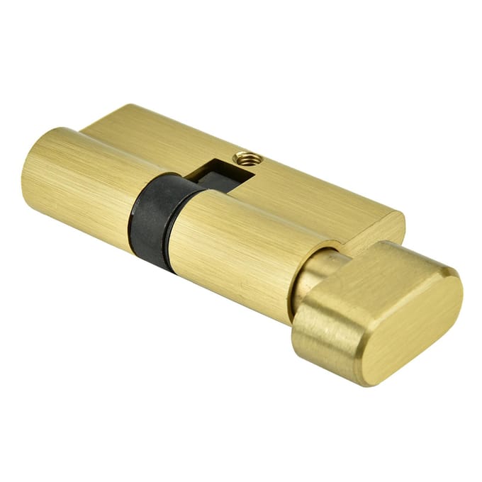 65mm Koperen Enkel Open Sluitcilinder Slaapkamerdeur Sluitcilinder met Sleutels beige