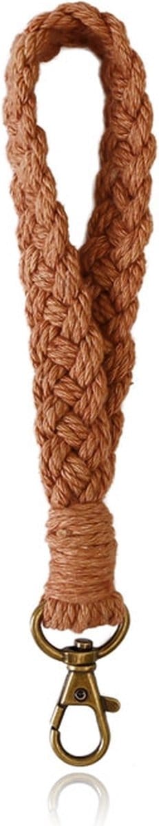 Macramé Polsband met Gesp - Bruin
