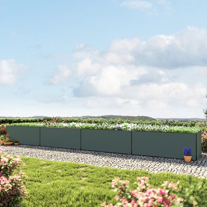771 x 150 x 77 cm Moestuinbak Kingsize Daniela, Antraciet