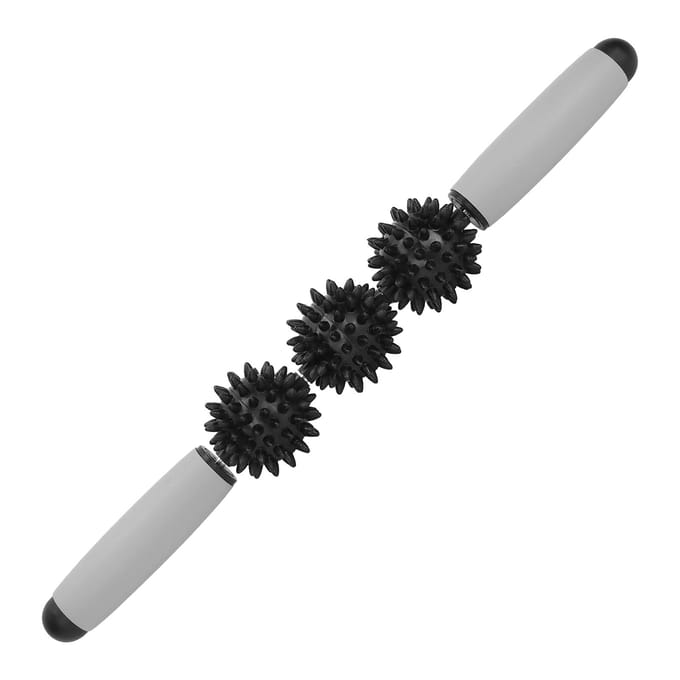3 Ballen Spier Massage Roller Yoga Stok Lichaamsmassage Ontspanning Spier Roller StokZwart rozerode kleur