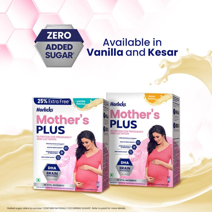 Moeder's Horlicks Plus Vanille Gezondheidsdrank 500 g Navulpak Eiwitvoeding Voor Zwangerschap