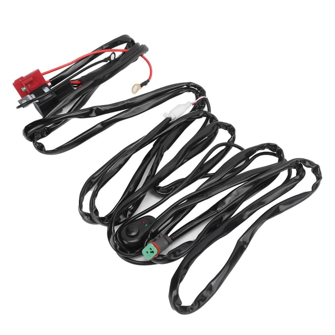 Schakelaarkabelboom 40A 12V 3M LED 1V1 met DT Interface Waterdicht voor Auto Spotlight black