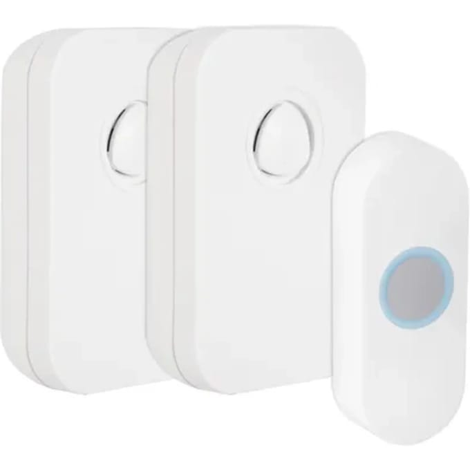 Exin Gong Set - 2 X Batterij - Beldrukker - Wit