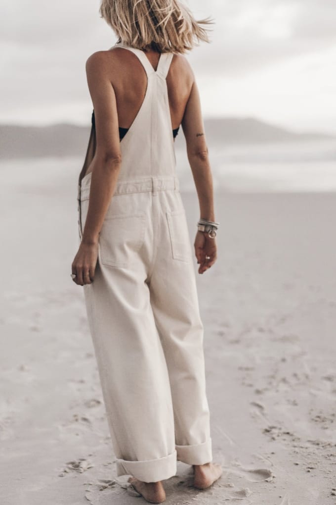 Mikuta The White Dungarees White Taglia: M | Tute Outlet | Donna | Bianco