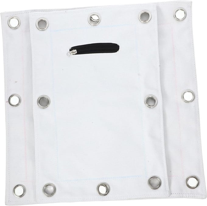 Bokspads - Stootkussen Muur - Bokstraining Thuis - Duurzaam Canvas - 40x40x3 cm - Wit